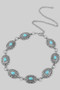 Ornate Squash Blossom Link Chain Belt