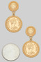 Tiered Coin Drop Earrings