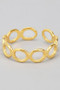 Cutout Circle Link Brass Ring