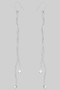 Twisty Cz Stone Drop Earrings
