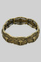 Western Bull Skull Link Stretch Bracelet