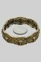 Western Bull Skull Link Stretch Bracelet
