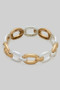 Metal Chain Link Stretch Bracelet