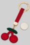 All Over Pave Cherry Bag Charm Keychain