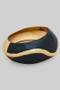 Metal Epoxy Hinged Bangle Bracelet