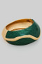 Metal Epoxy Hinged Bangle Bracelet