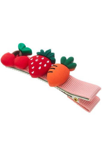 SET OF 2 HAIR PINS - STRAWBERRY CREAM main image 1