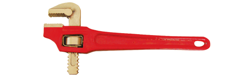 18" 90 Degree Pipe Wrench with jaws at 3"