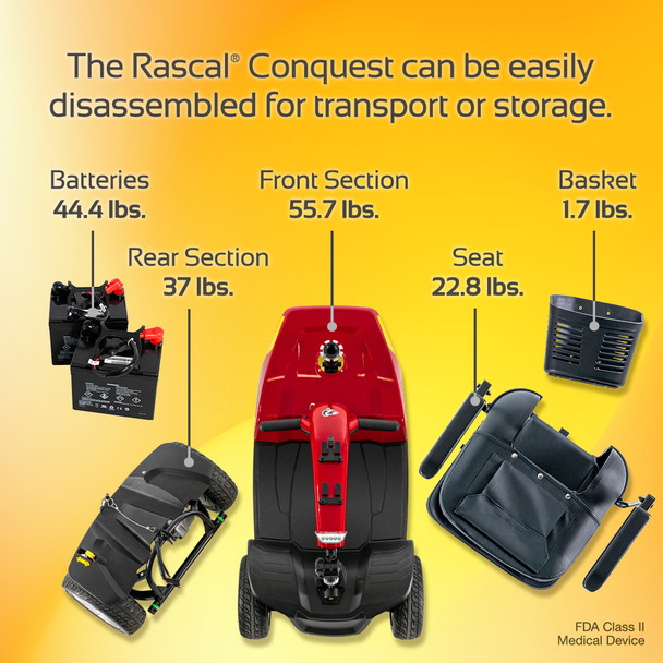 Rascal® Conquest 4-Wheel Mobility Scooter