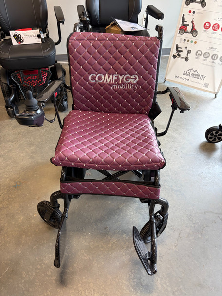 Clearance! ComfyGo Phoenix - 27lbs Carbon Fiber Lightest Weight Electric Wheelchair