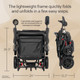 Clearance! Rascal® Carbon Cruiser Folding Electric Wheelchair