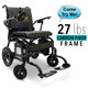 Clearance! ComfyGo Phoenix - 27lbs Carbon Fiber Lightest Weight Electric Wheelchair