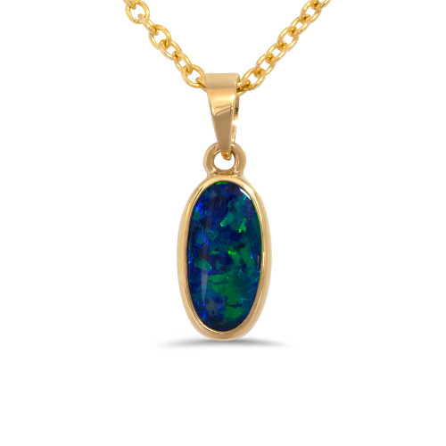 Black opal pendant - Lost Sea Opals