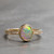 Lost Sea Opals Polaris Ring - 9k Gold Light Opal and Diamonds