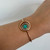 Aura Bangle - Black crystal opal - 19k rose and white gold 