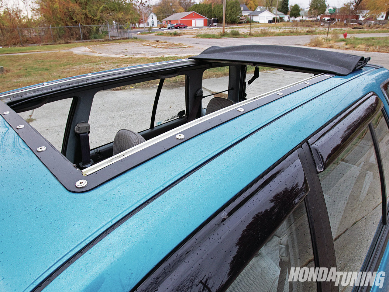 88-91 Honda Civic Wagon (Wagovan) Sliding Ragtop Folding Sunroof Kit ...