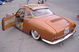 VW Karmann Ghia Sliding Ragtop Installed Rear