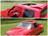 94-01 Chevy/GMC S10 & Sonoma Ext Cab Sliding Ragtop Folding Sunroof Kit Installed