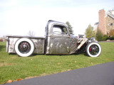 Rat Rod (Ratrod) Truck Sliding Ragtop 40"x25" Side Shot