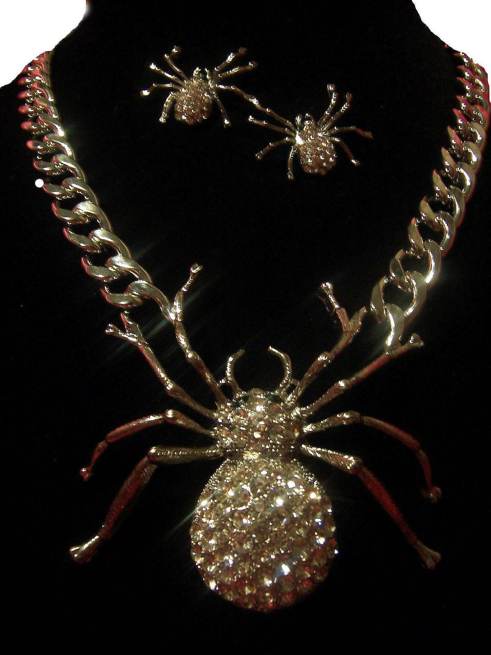 Halloween Spider Necklace/Earing Set 
