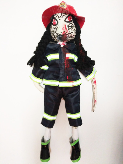 Zombie FireFighter Doll