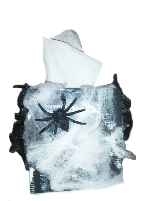 Giant Black Spider Tissue Box Cover