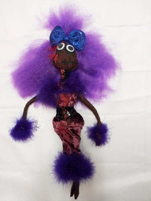 African American Zombie Doll. 
Measures 18 inches long