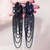 Black Sparkle Earrings Elegant Luxury Chandelier Tassel Earrings 