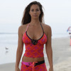 Jettribe Brady Tankini Top (Only) - Pink/Orange PWC Jetski Ride & Race Swimwear 