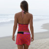 Jettribe Brady Swim Skirt - Pink/Orange PWC Swimwear (Closeout -Medium Only) 