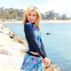 Casey Swim Skirt - Blue/Green/Pink PWC Jetski Swimwear