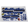 Jettribe Decals - 12 X 18 - Blue Sticker Sheet PWC Jetski Ride & Race Accessories 