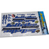 Jettribe Decals - 12 X 18 - Blue Sticker Sheet PWC Jetski Ride & Race Accessories 