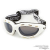 Jettribe Youth Size | Classic White Frame/Smoke Lens Goggles 