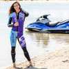 Newport Ladies Wetsuit Purple | 2 Piece Set | PWC Jet Ski Ride & Race (Size:  Medium)