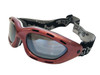 Jettribe Classic Berry Red/Smoke Lens Goggles PWC Jetski Ride & Race