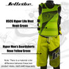 Jettribe USCG Hyper Vest | Green | Coast Guard Approved CGA Type 3 | Side-Entry Jet Ski Vest 