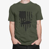 Jettribe Sitdown Flag Men's T-Shirt | Military Green | PWC Jetski Ride & Race Apparel 
