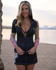 Jettribe Aztec Swim Skirt or Black / Multicolor or PWC Jetski Swimwear