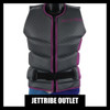 Jettribe Outlet - Ladies Wake Vest or X-Series Grey / Pink Segmented or Sample Size Medium Comp Neoprene