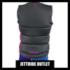 Jettribe Outlet - Ladies Wake Vest or X-Series Grey / Pink Segmented or Sample Size Medium Comp Neoprene