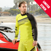 Jettribe Pivot Rashguard Long Sleeve Shirt | Neon Yellow / Green | UV Protection Swim Shirt 