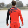 Jettribe Pivot Rashguard Long Sleeve Shirt or Red or UV Protection Swim Shirt