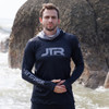 JTR Series Hooded Rashguard-Black/Grey