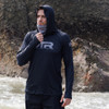 JTR Series Hooded Rashguard-Black/Grey