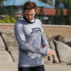JTR Series Hooded Rashguard- Grey/ Black