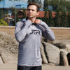 JTR Series Hooded Rashguard- Grey/ Black
