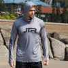 JTR Series Hooded Rashguard- Grey/ Black