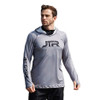 JTR Series Hooded Rashguard- Grey/ Black