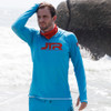 JTR Series Hooded Rashguard- Aqua Blue